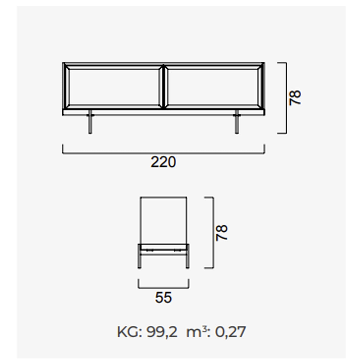 Cassettiera Barcellona