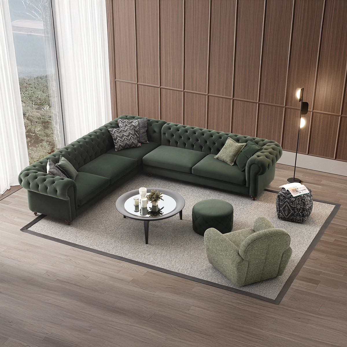 Composizione Vivere – Stile e Comfort per un Soggiorno Elegante