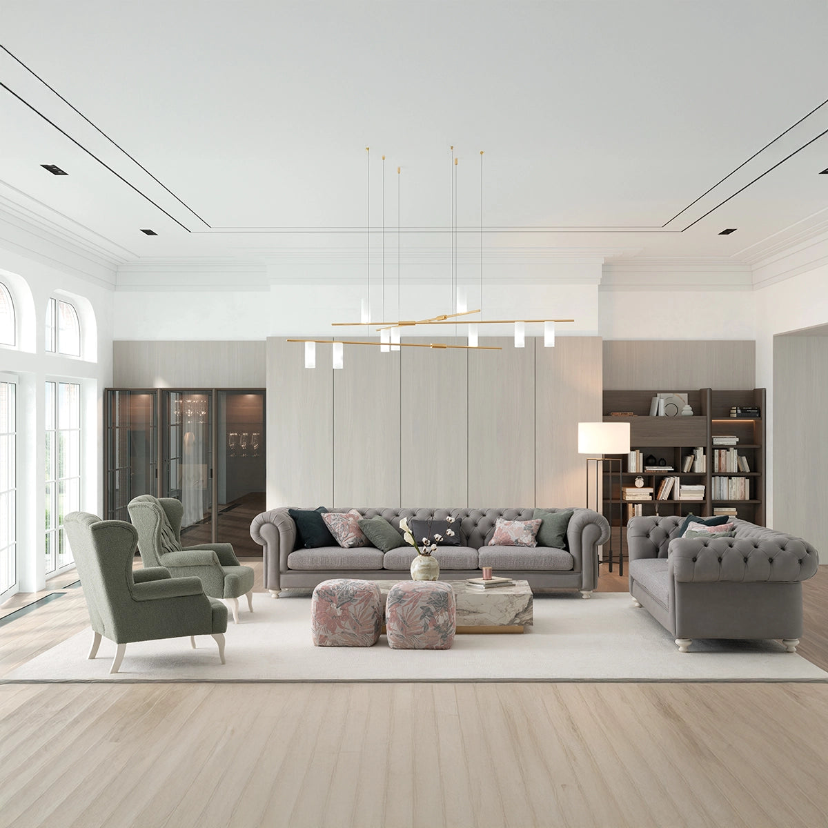 Composizione Vivere – Stile e Comfort per un Soggiorno Elegante
