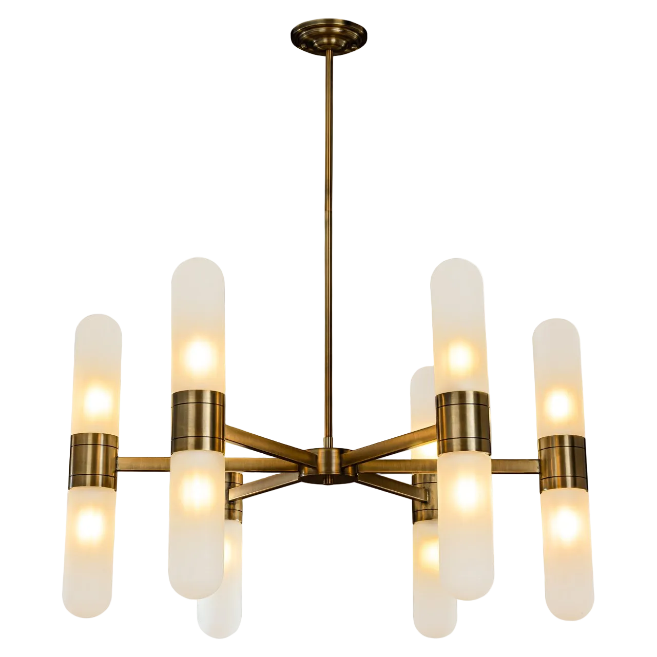 Lampadario Tricon in bronzo | Design moderno