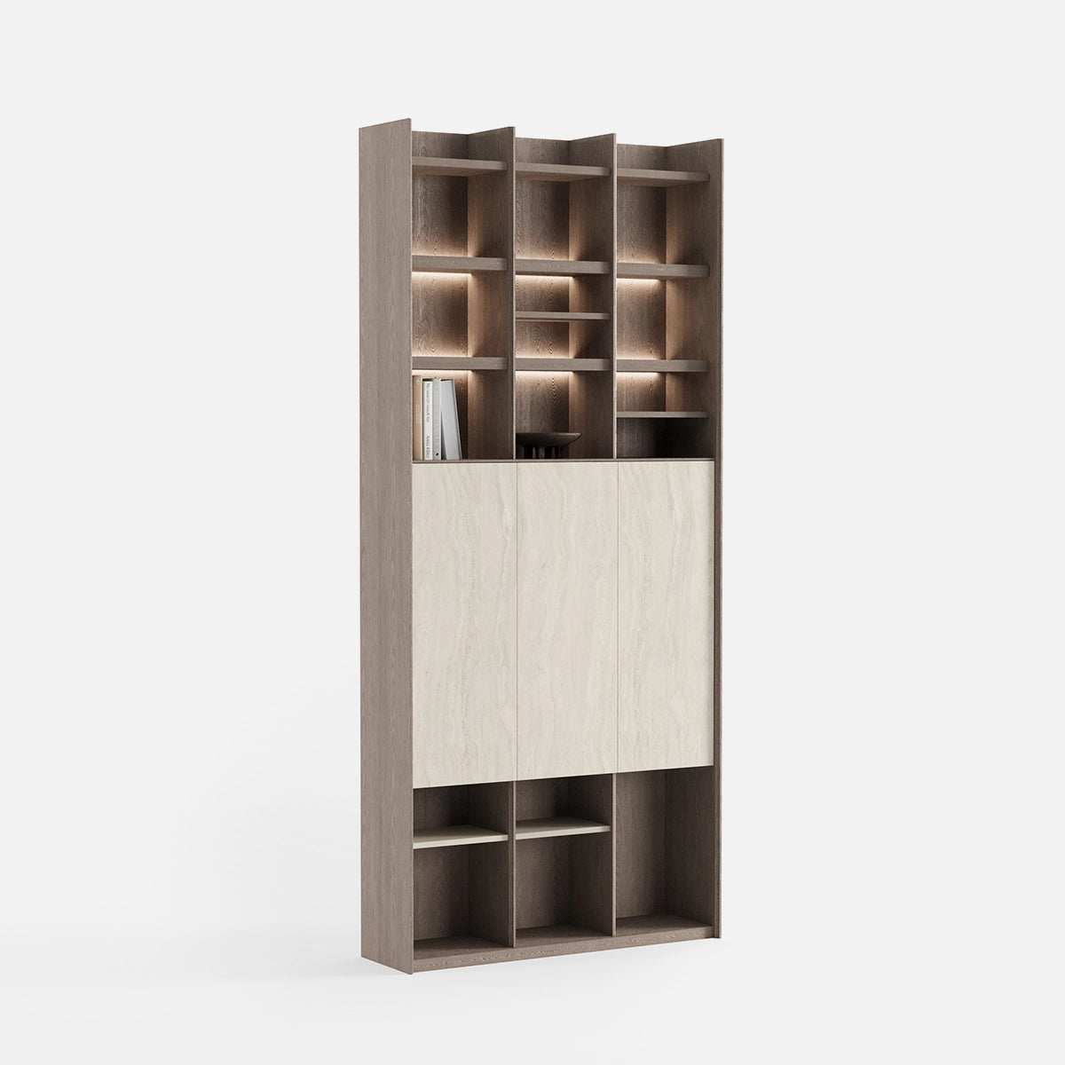 Biblioteca Gama cu Raft – Design Modern pentru Depozitare