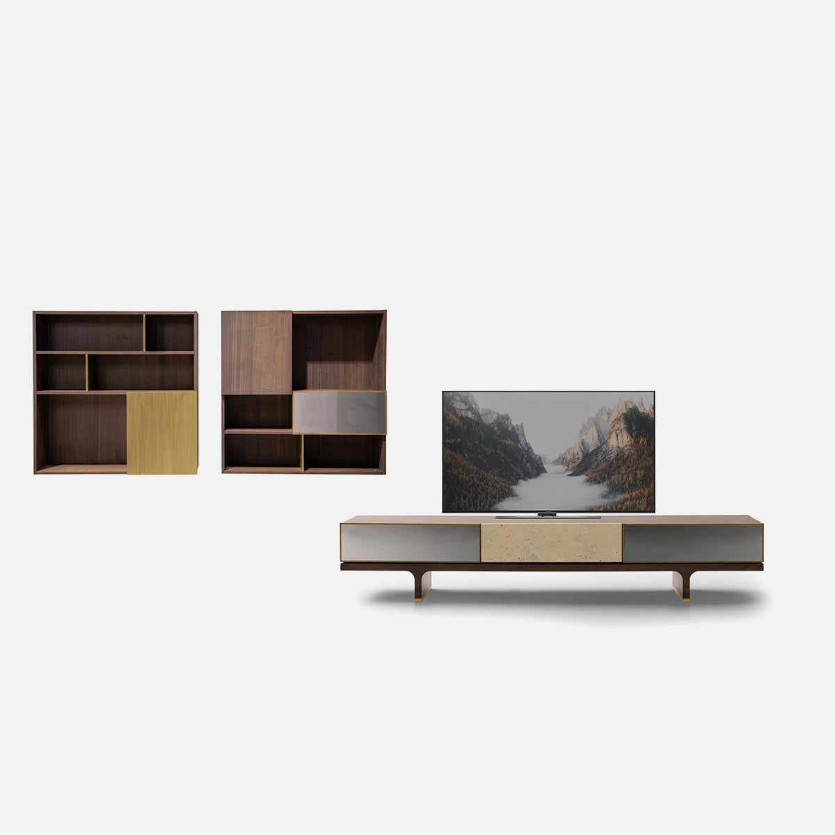 Comoda TV Hector cu Raft Suspendat – Design Modern pentru Living