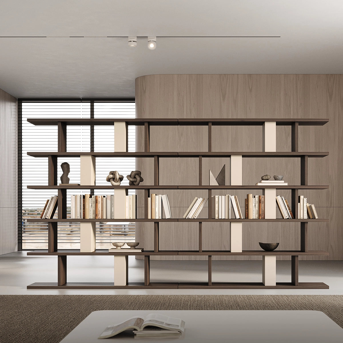 Biblioteca Hector – Raft de Depozitare Modern pentru Living