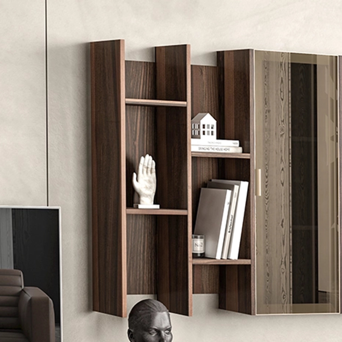 Comoda TV Heritage cu Polita Suspendata – Design Elegant pentru Living