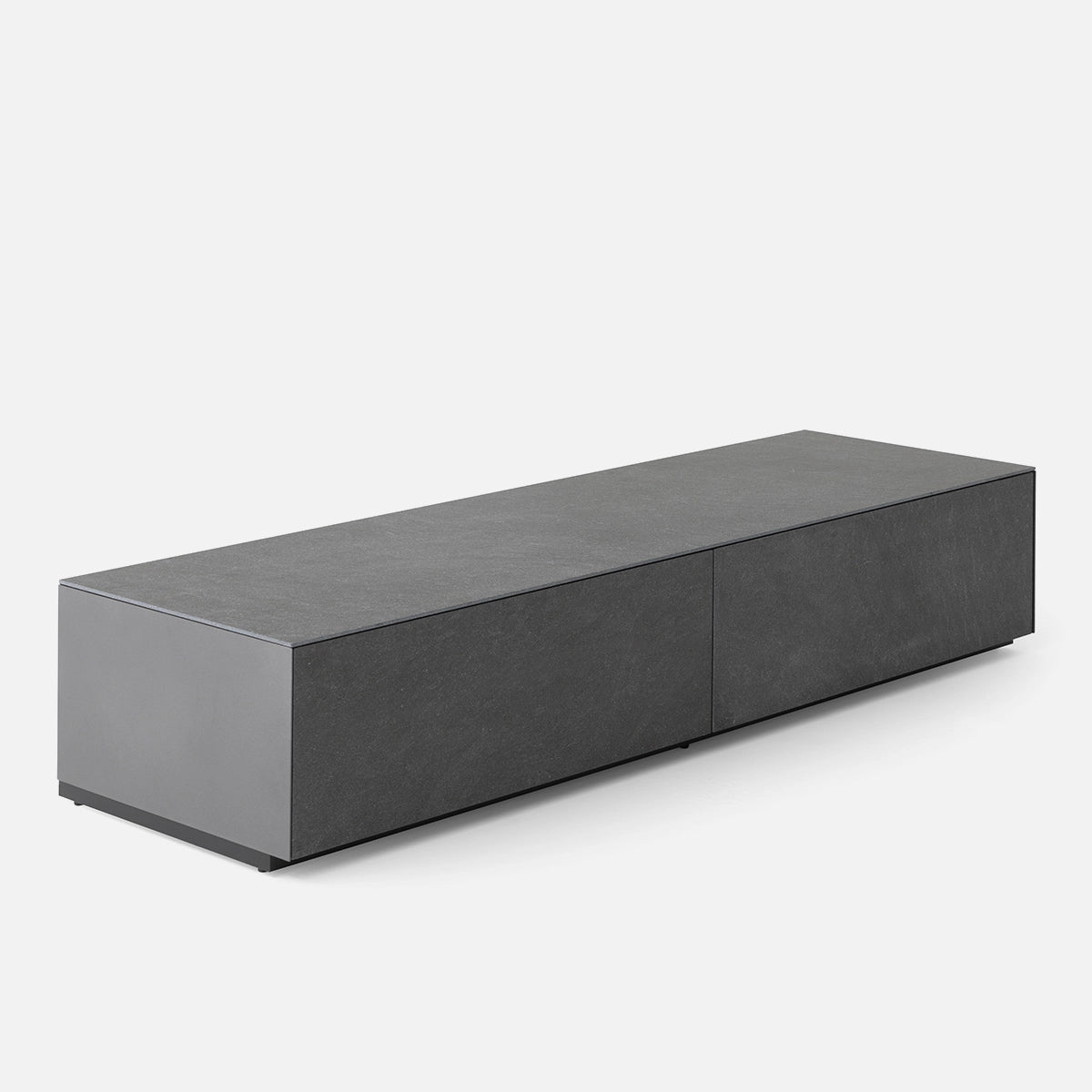 Comoda TV Infinity cu Raft din Material Aral – Design Modern