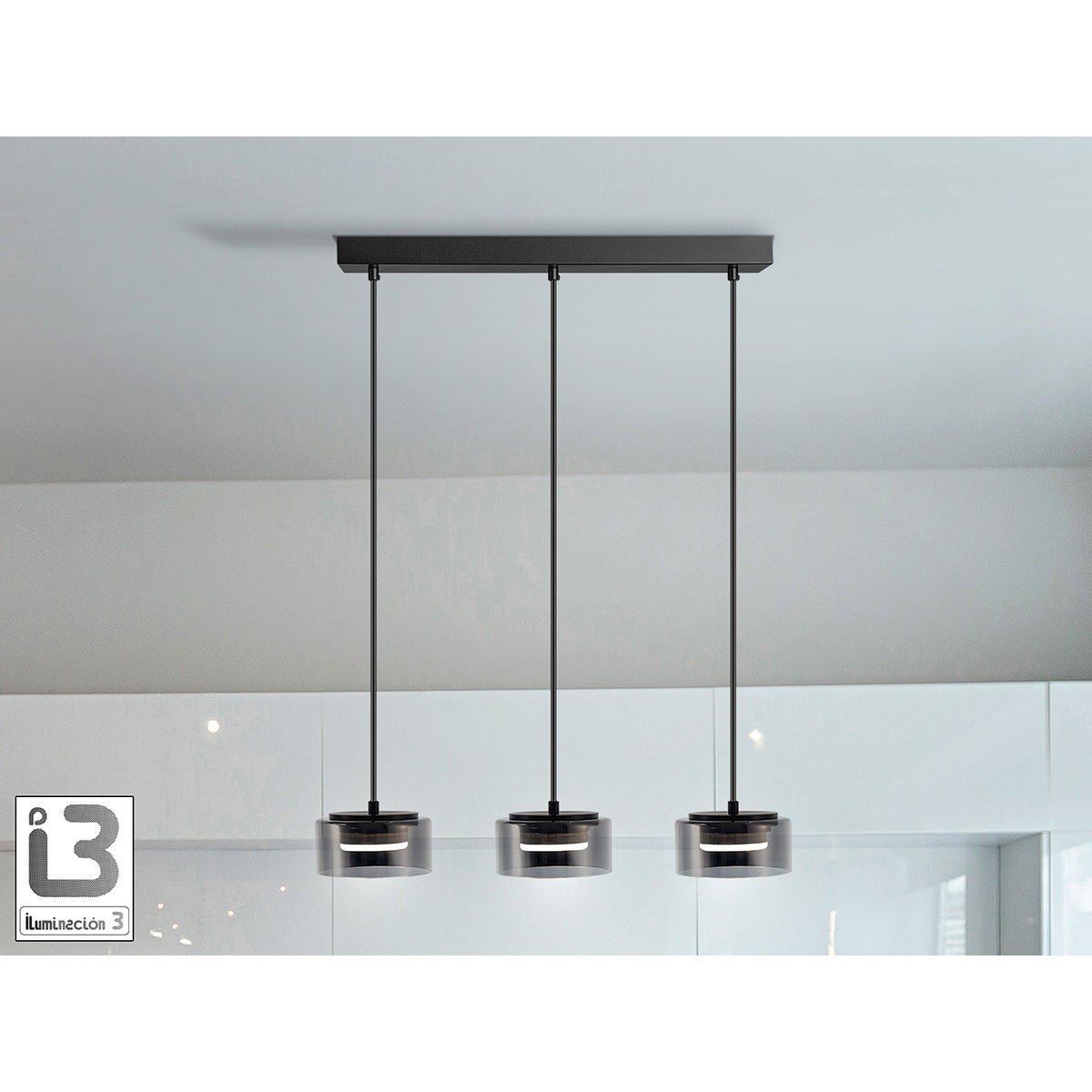 I3 - OLAIA - LAMPĂ 3L NEGRU-FUMURIE