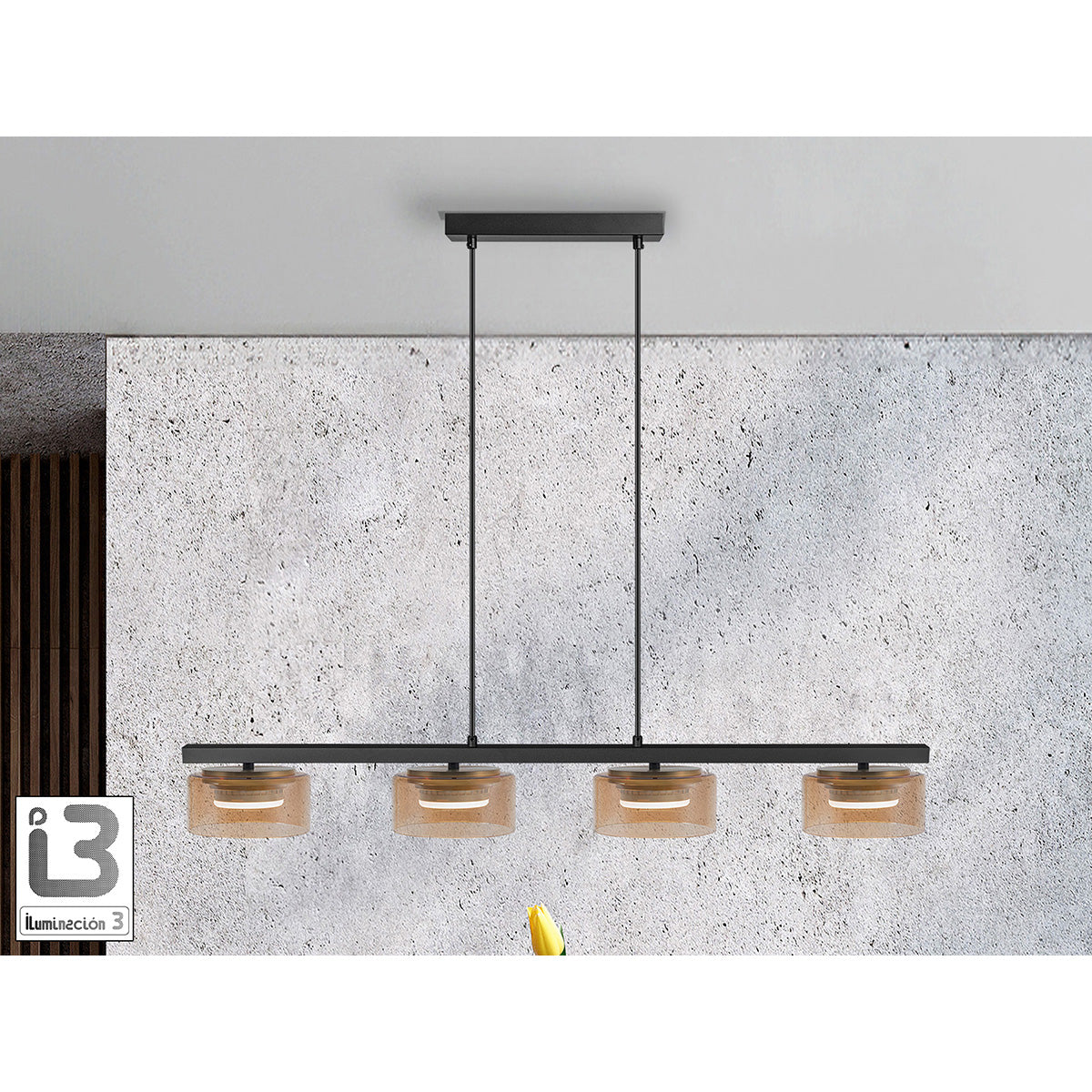 I3 - OLAIA - LAMPĂ 4L NEGRU-CHIHHLIB