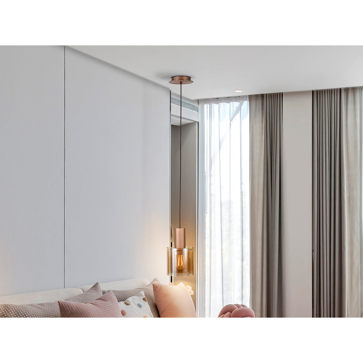 I3 - VENIZE - LAMPĂ 1L CUPRU-CHIHLIMBAR