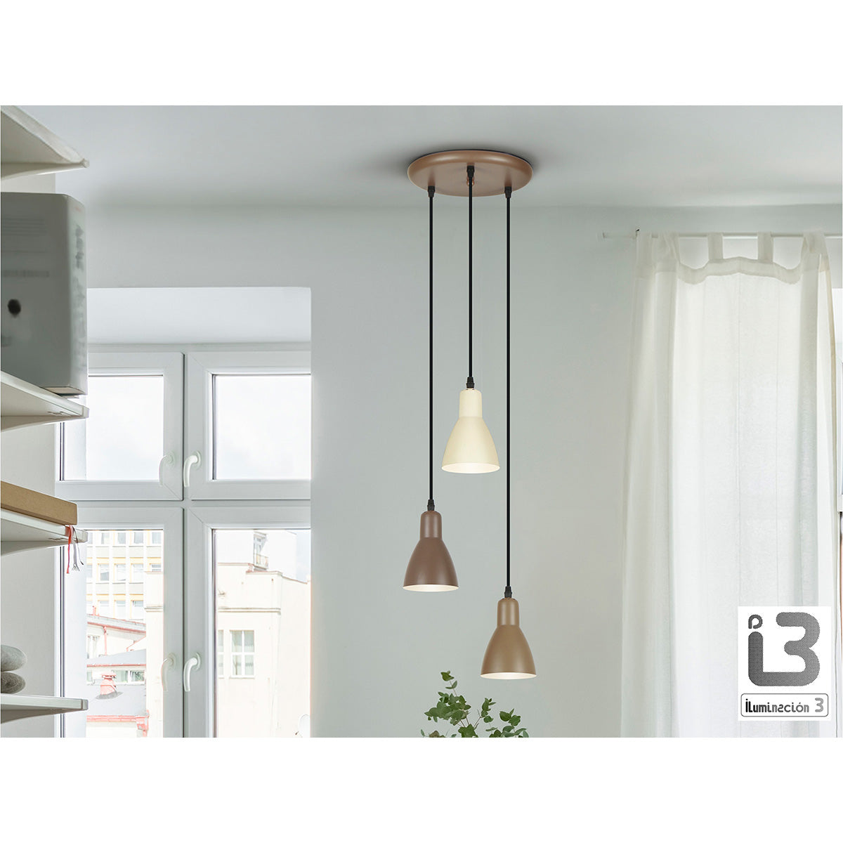 I3 - AFRA - LAMPĂ 3L - MARO/CREM