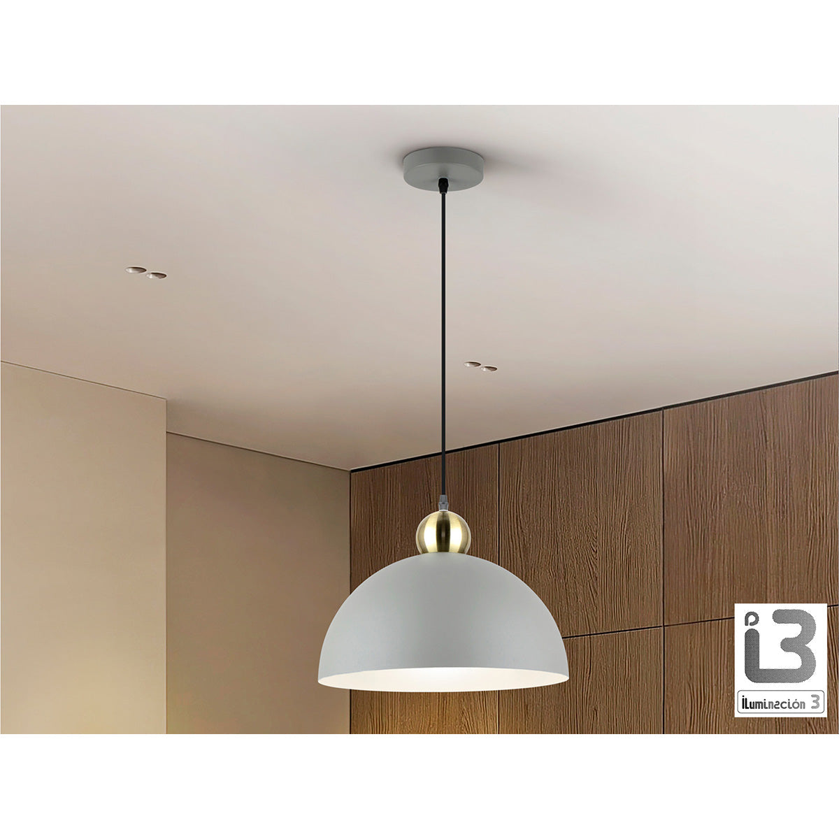 I3 - POLO - LAMPĂ 1L - GRI/ALAMĂ