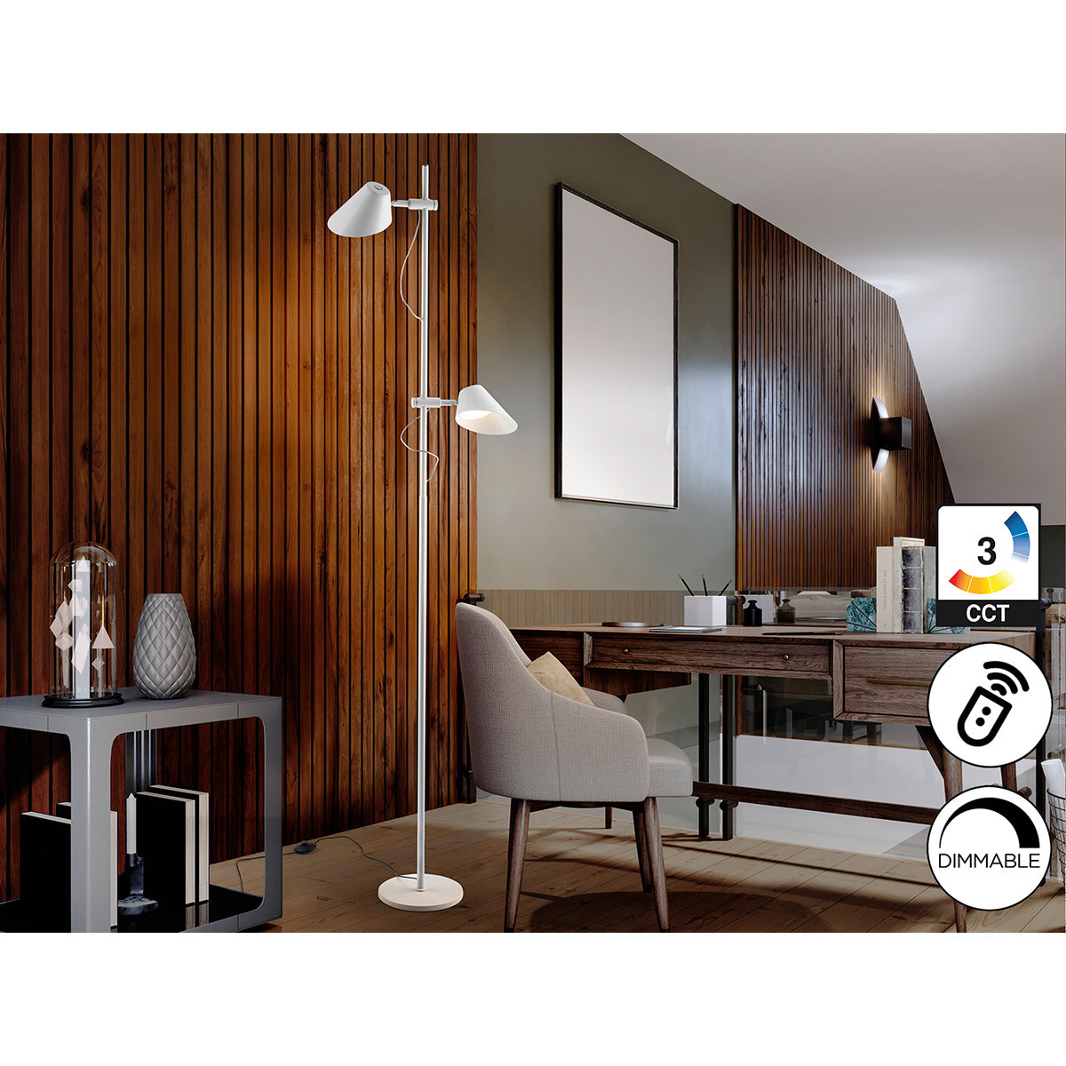 ESINO - LAMPĂ DE PODEAR 2L ALBĂ