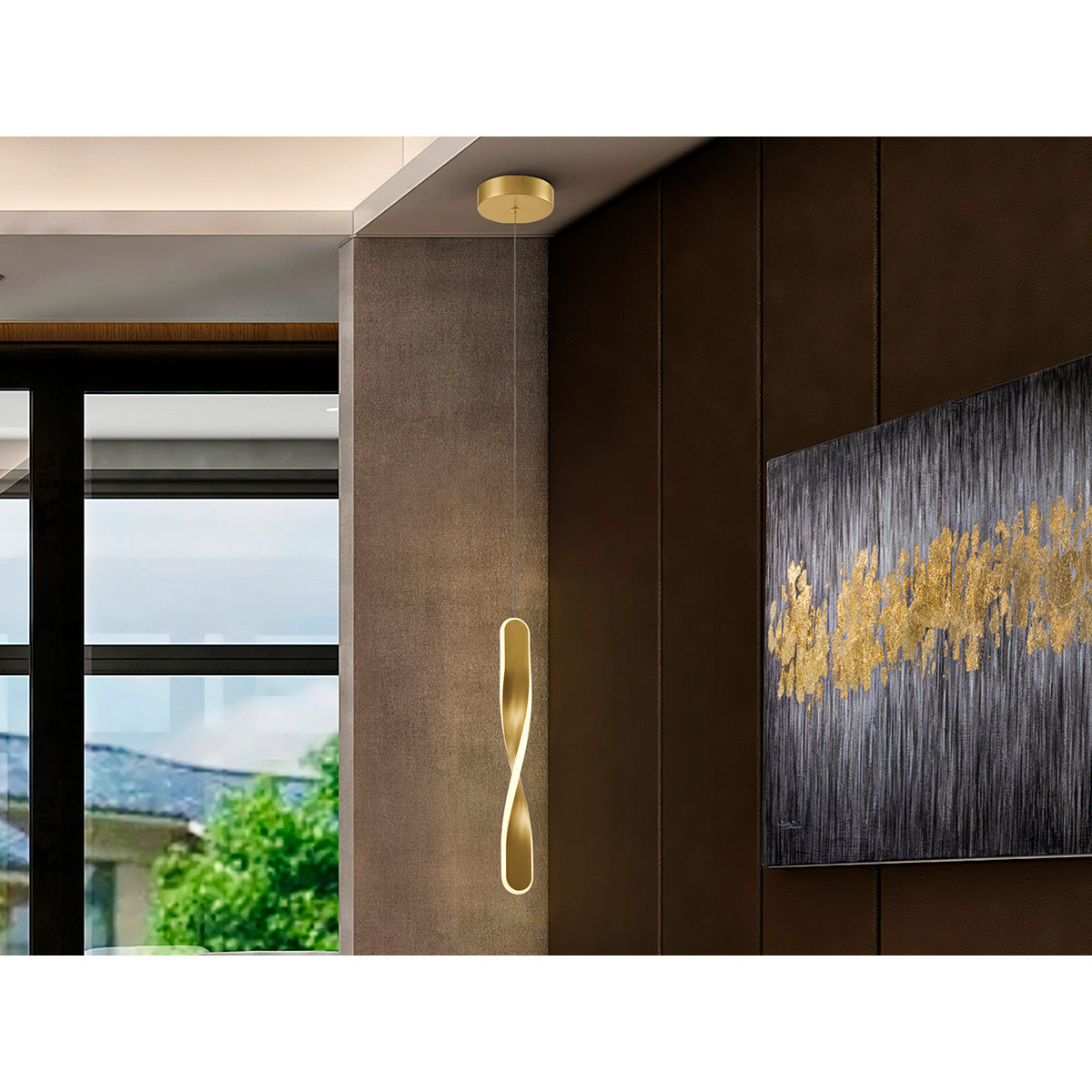 TWIST - LAMPĂ 1L AUR