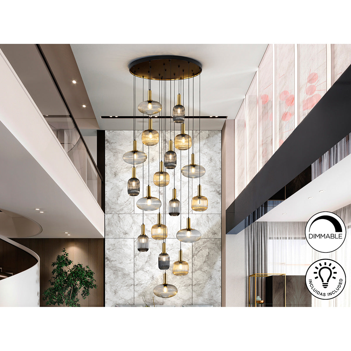 NORMA - LAMPĂ 18L NEGRU-ALAMĂ