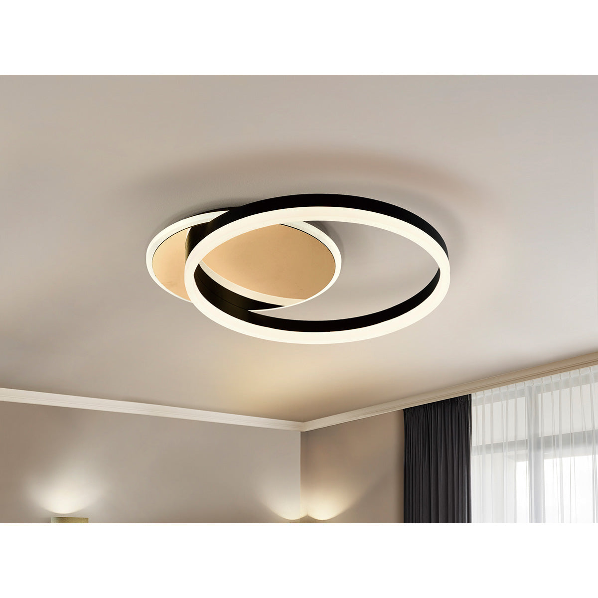 LAMPĂ DE TAVAN ORIEL AURIE/NEAGRU