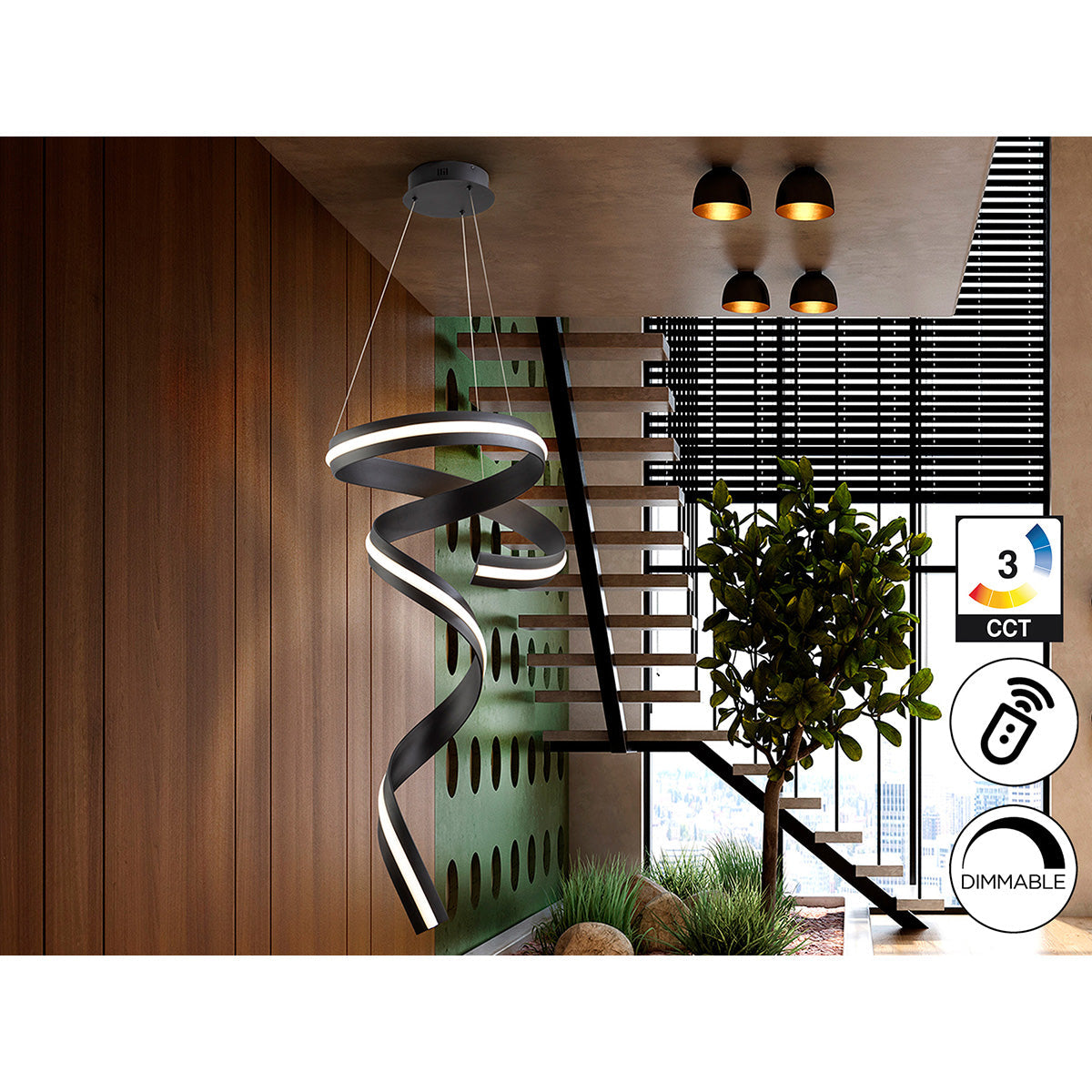 AMARA - LAMPĂ VERTICALĂ - NEGRU MAT