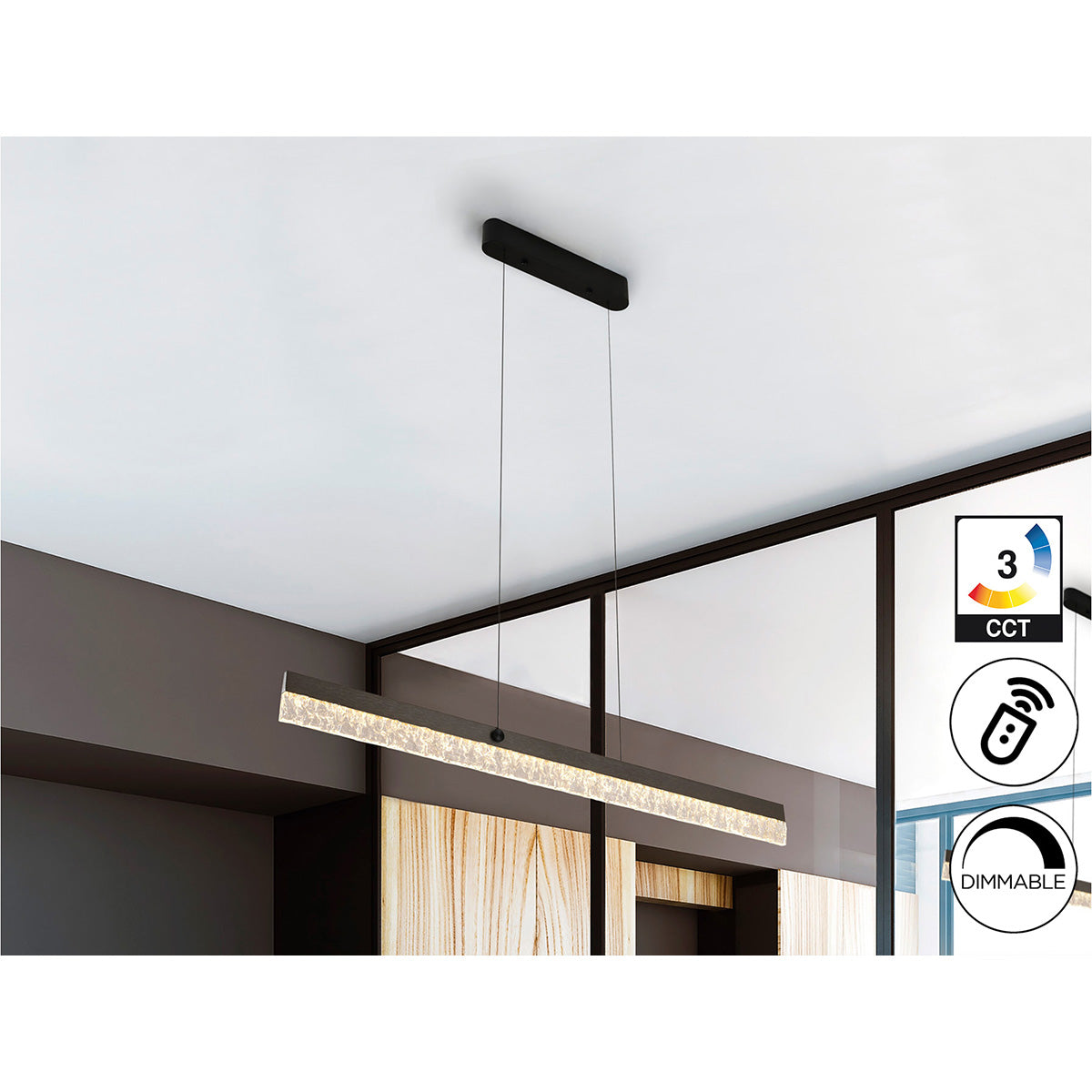 IXIAS - LAMPĂ - GRI/NEGRU