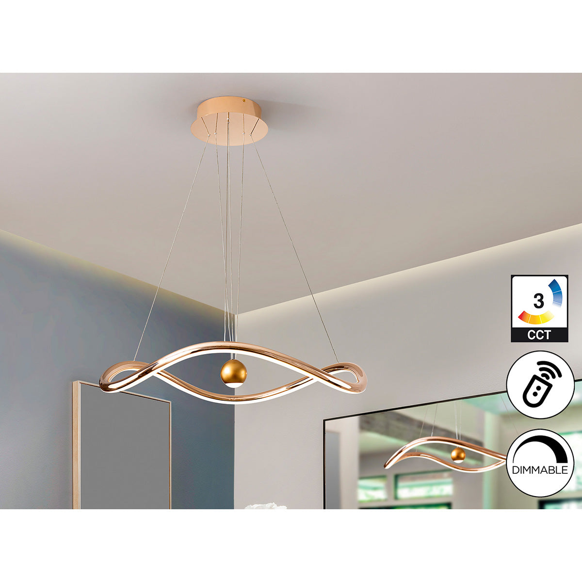 LAMPĂ ROMINA, AURIE LUCIOSĂ