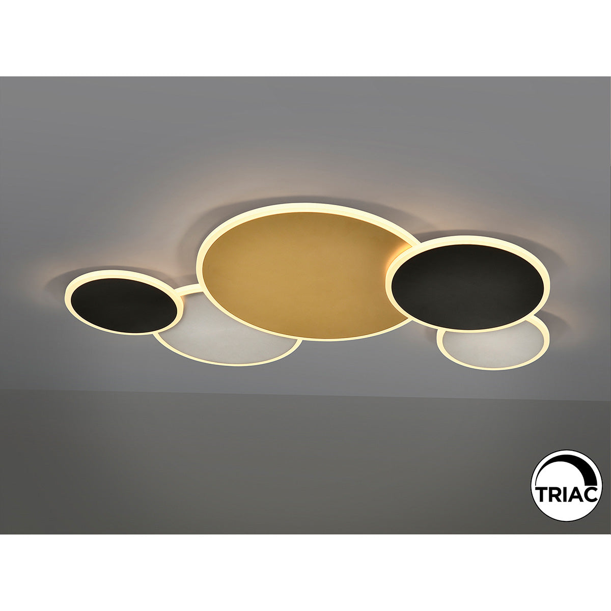 UMBRA - APLICAȚIE DE TAVAN MARE AUR-NEGRU-ALB