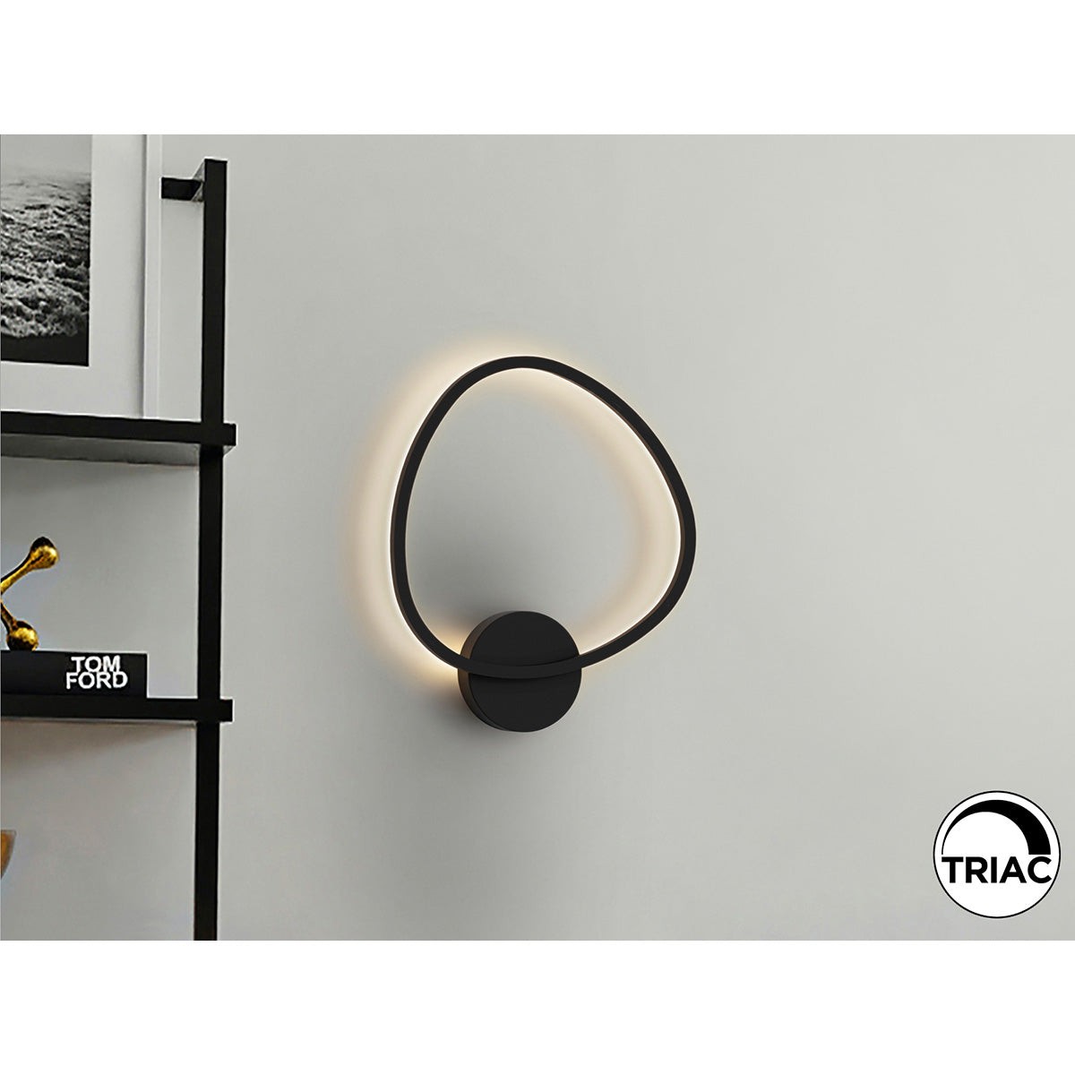 OPALIS - LAMPĂ DE APLICĂ NEAGRĂ