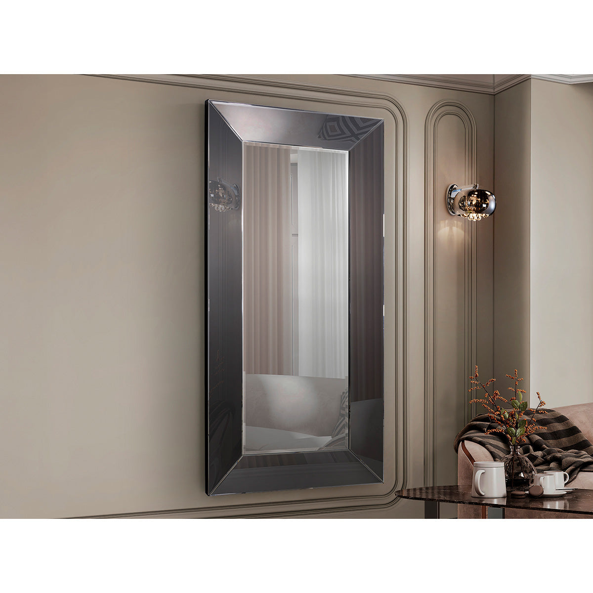 OGLINDA ROMA, 185X90, RAMĂ FUMURIE