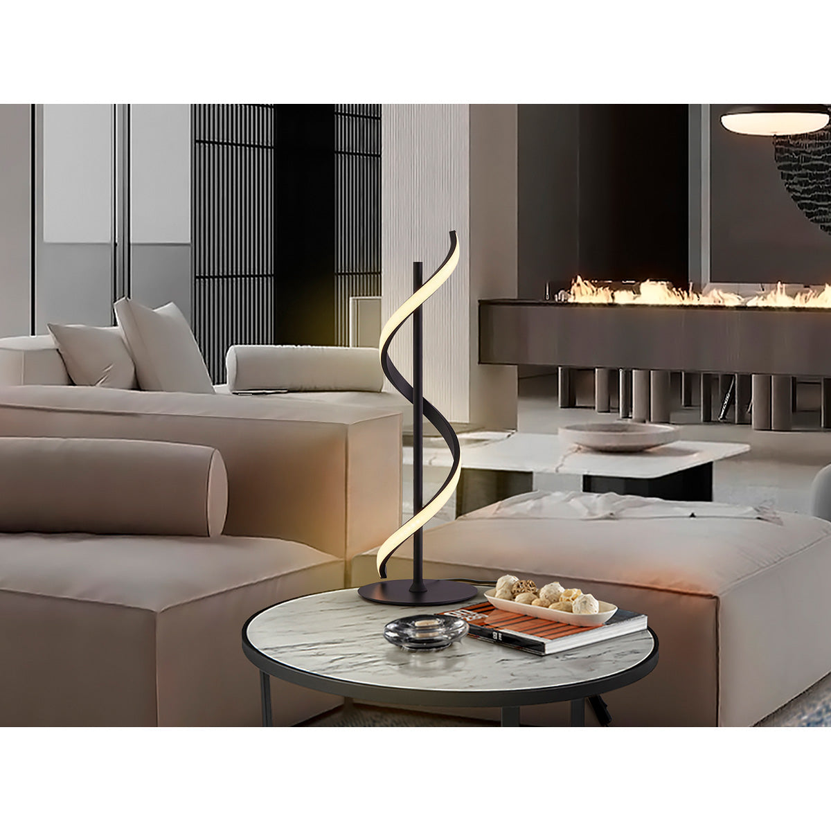 BOA - LAMPĂ DE MASĂ NEAGRĂ