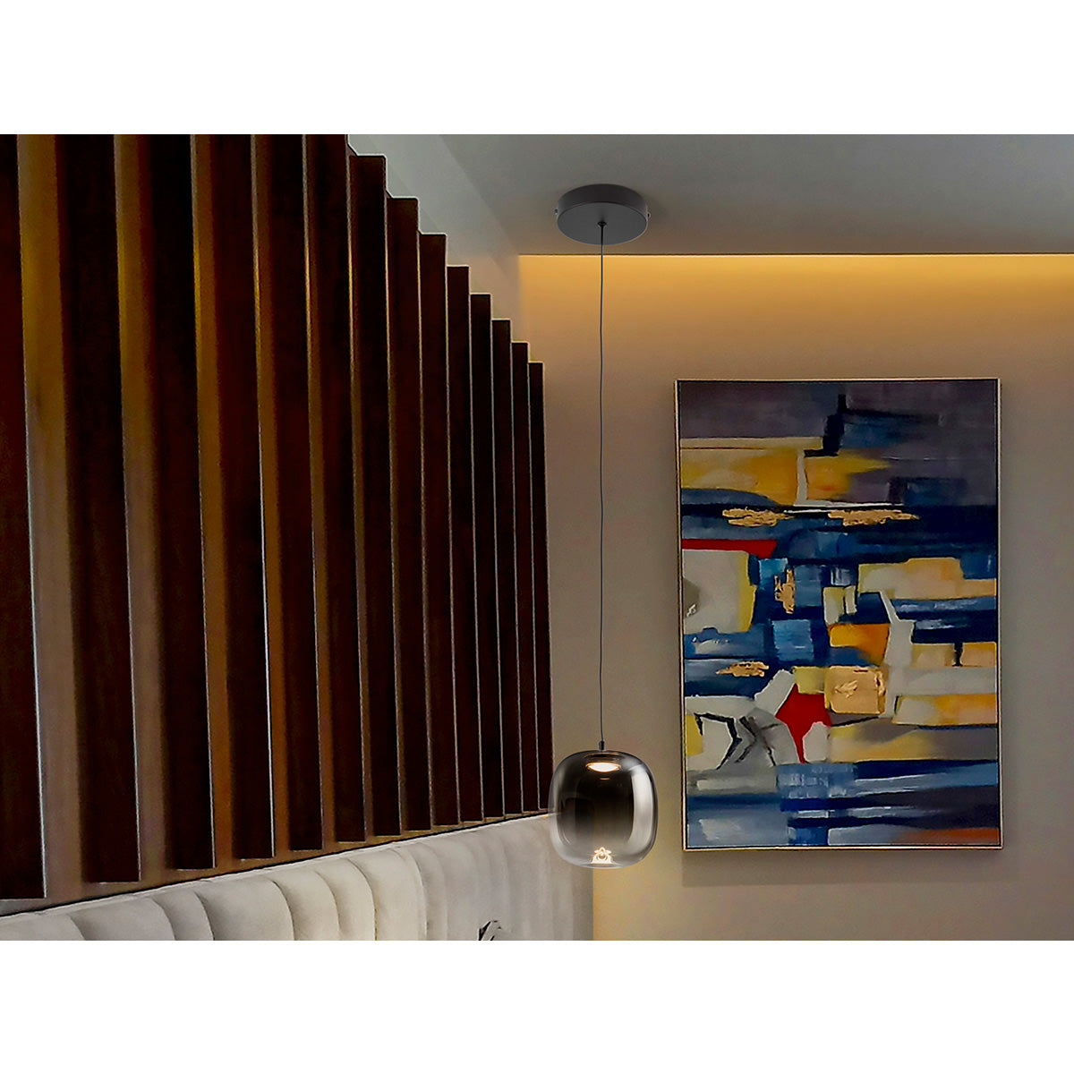 ONICE - LAMPĂ 1L NEGRU-FUMURIT