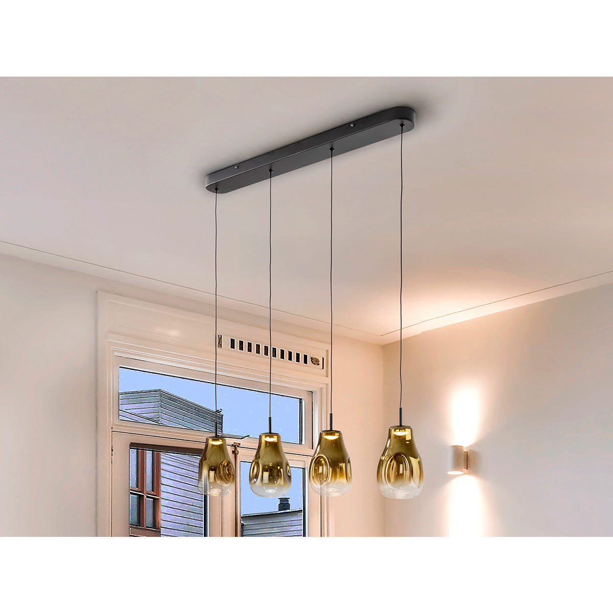 ALEDIS - LAMPĂ 4L NEGRU-AURIU