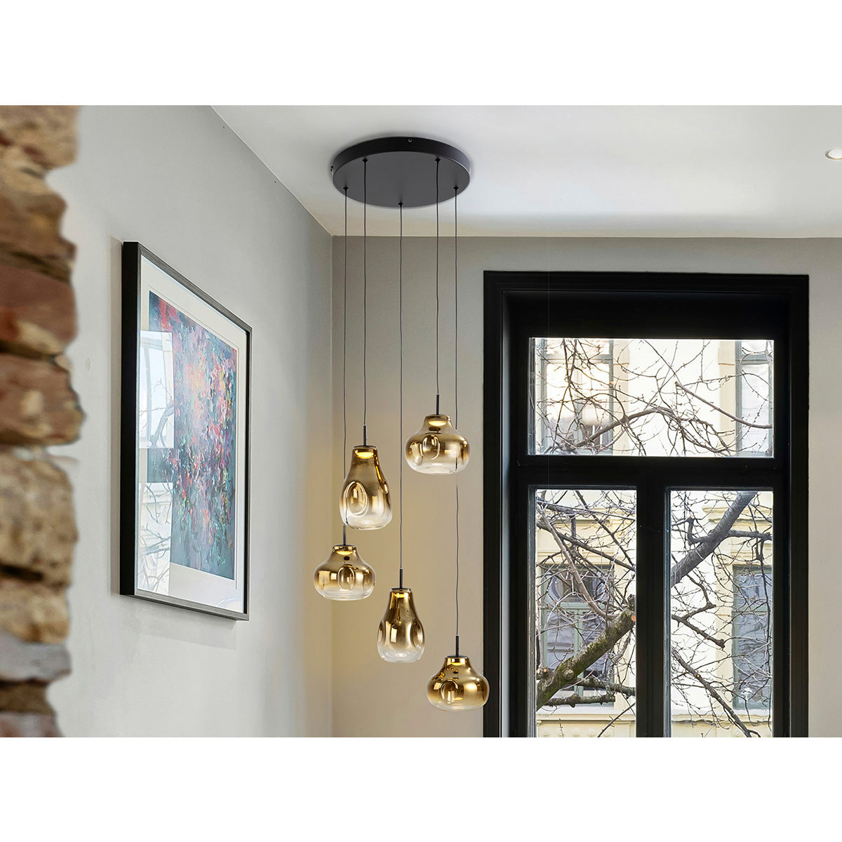 ALEDIS - LAMPĂ 5L NEGRU-AURIU