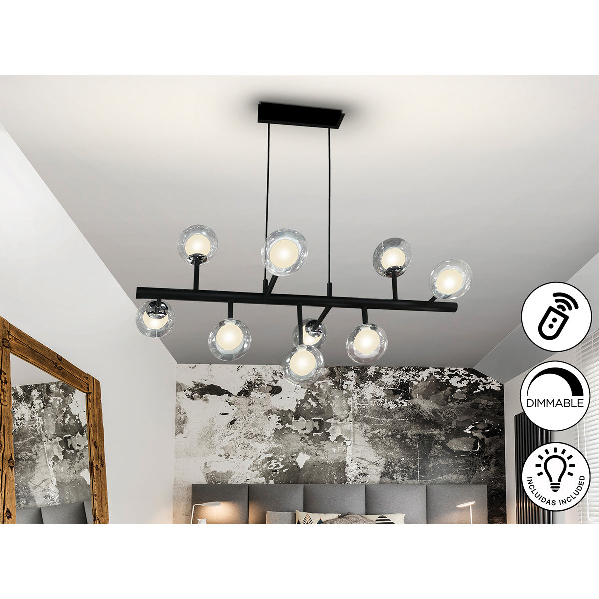 LAMPĂ ALTA 9L., B/C, CU INTENSITATE INTENSĂ REGLABILĂ