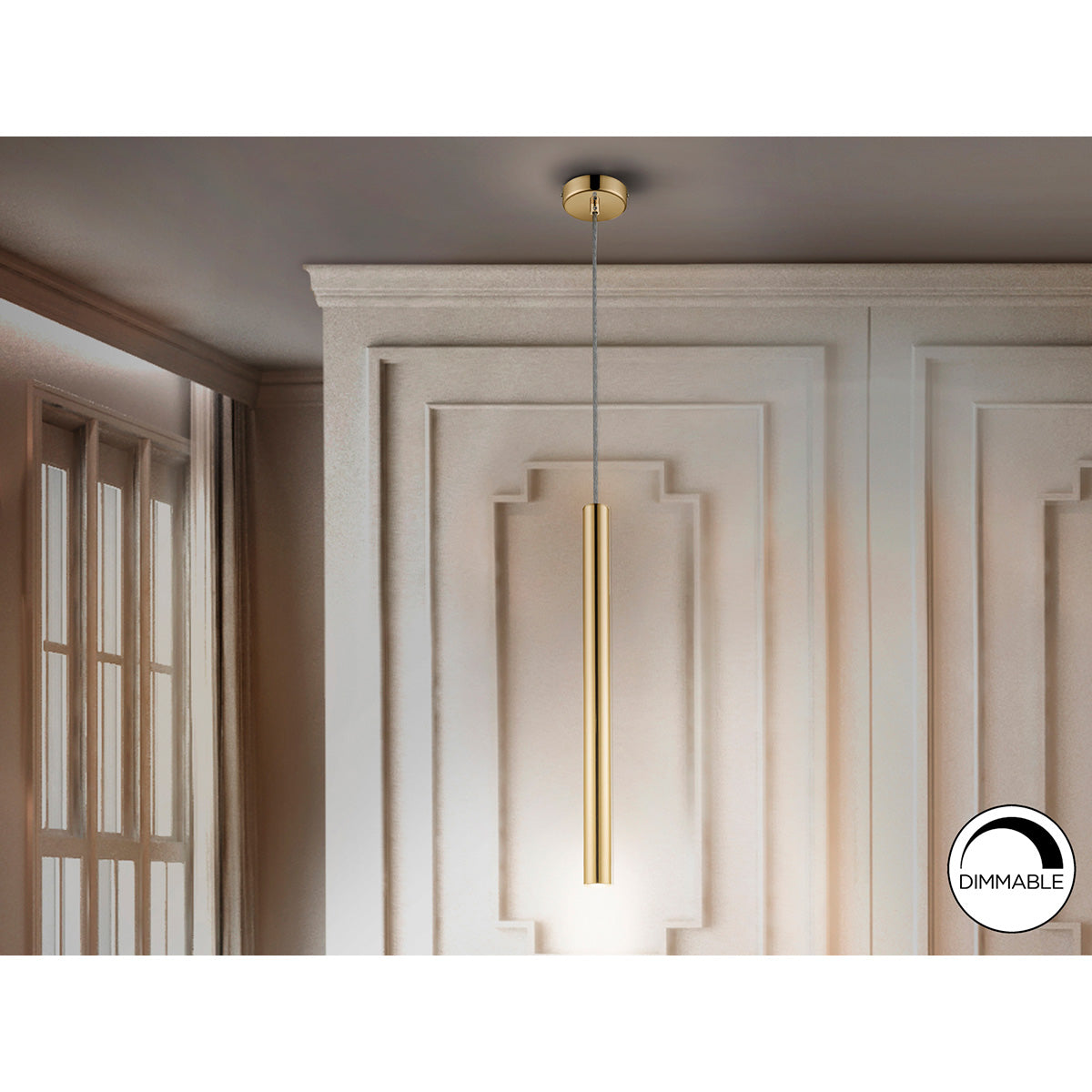 Lampă Varas, 1L, aurie