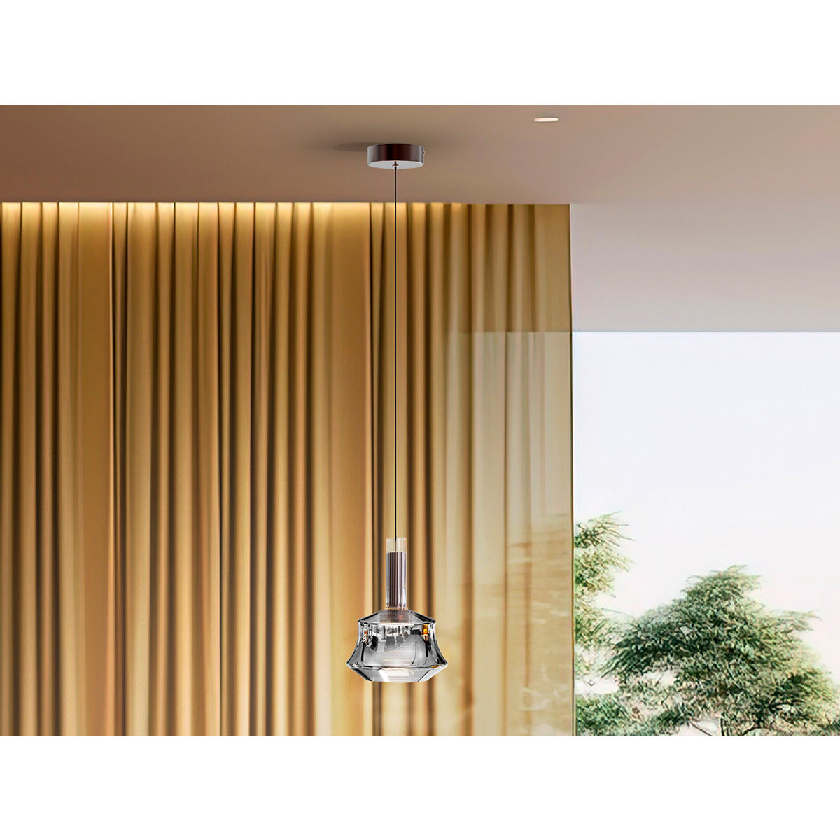 SCARLETT - LAMPĂ 1L ARGINTIE