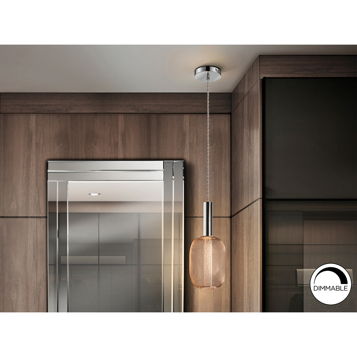 LAMPĂ MICRON, 1L, CROM/AURIT