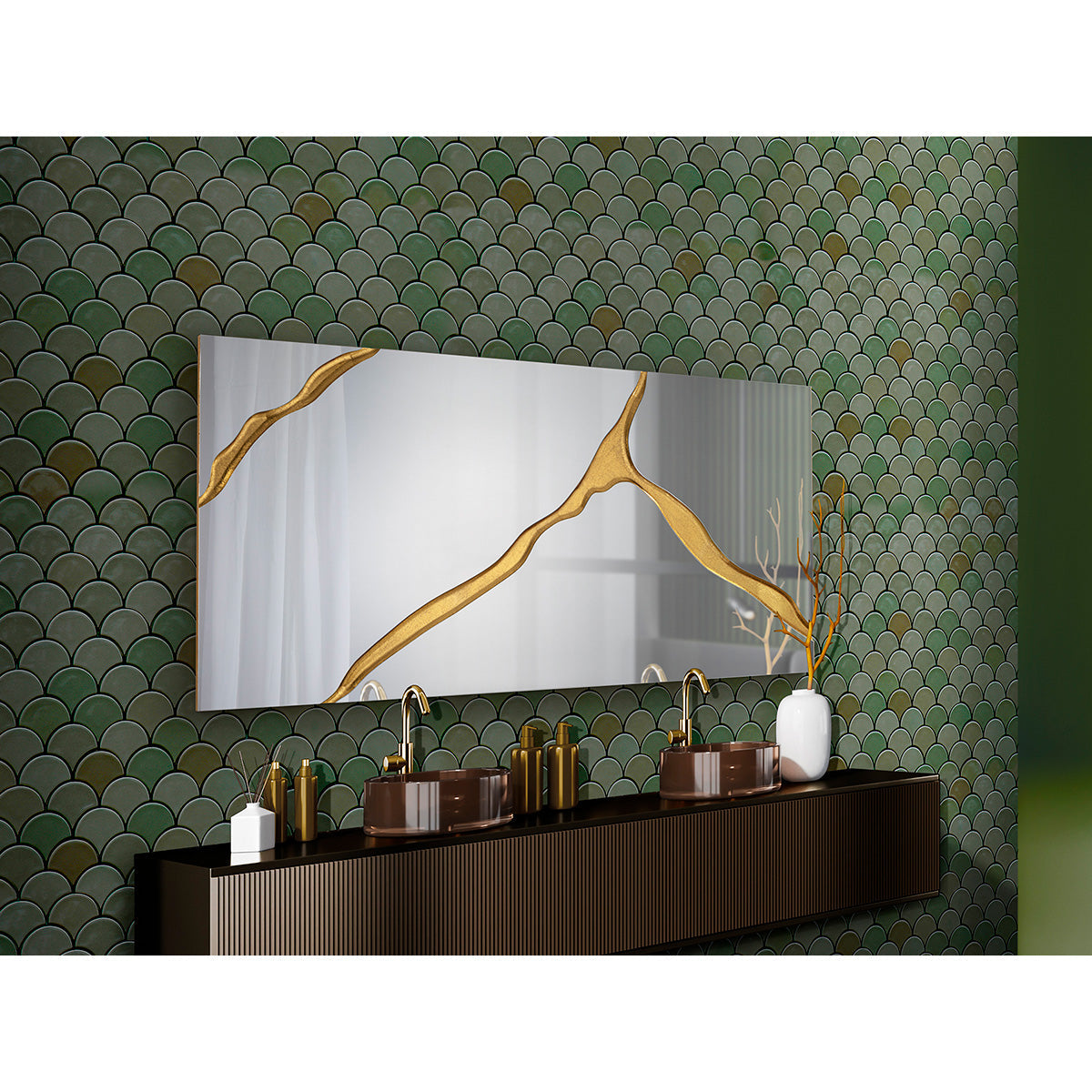 SURCOS II - OGLINDA 80X180, FRUNZE DE AUR