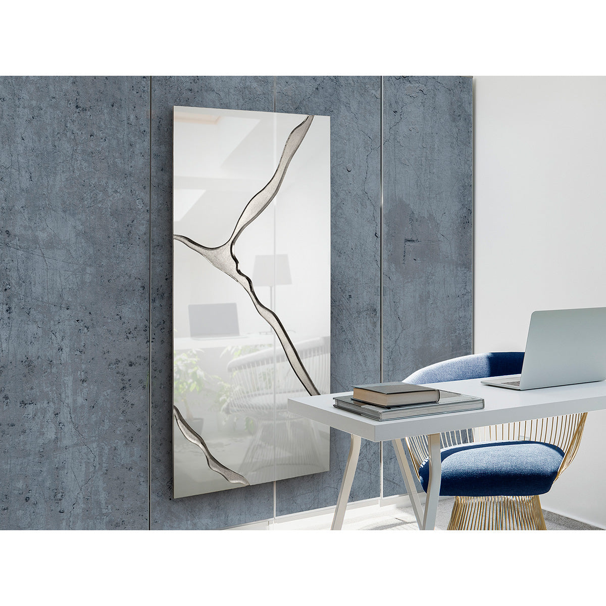 SURCOS II - OGLINDA 80X180, FRUNZE ARGINTII