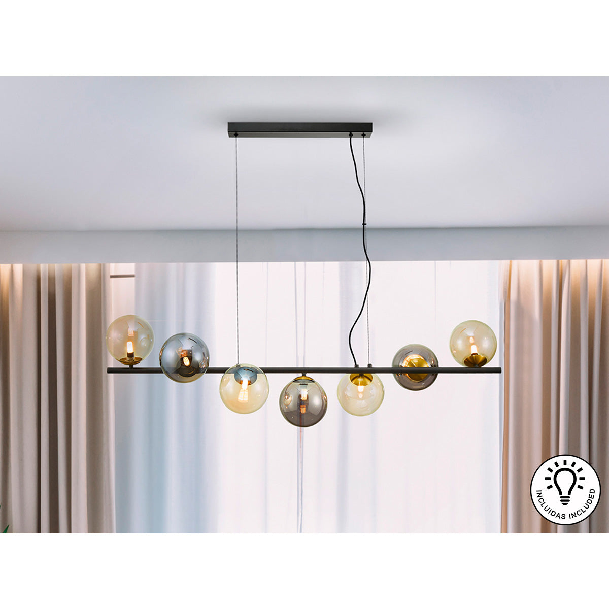 INOA-LAMPĂ 7L, NEGRU-FUM-CHIHHHH