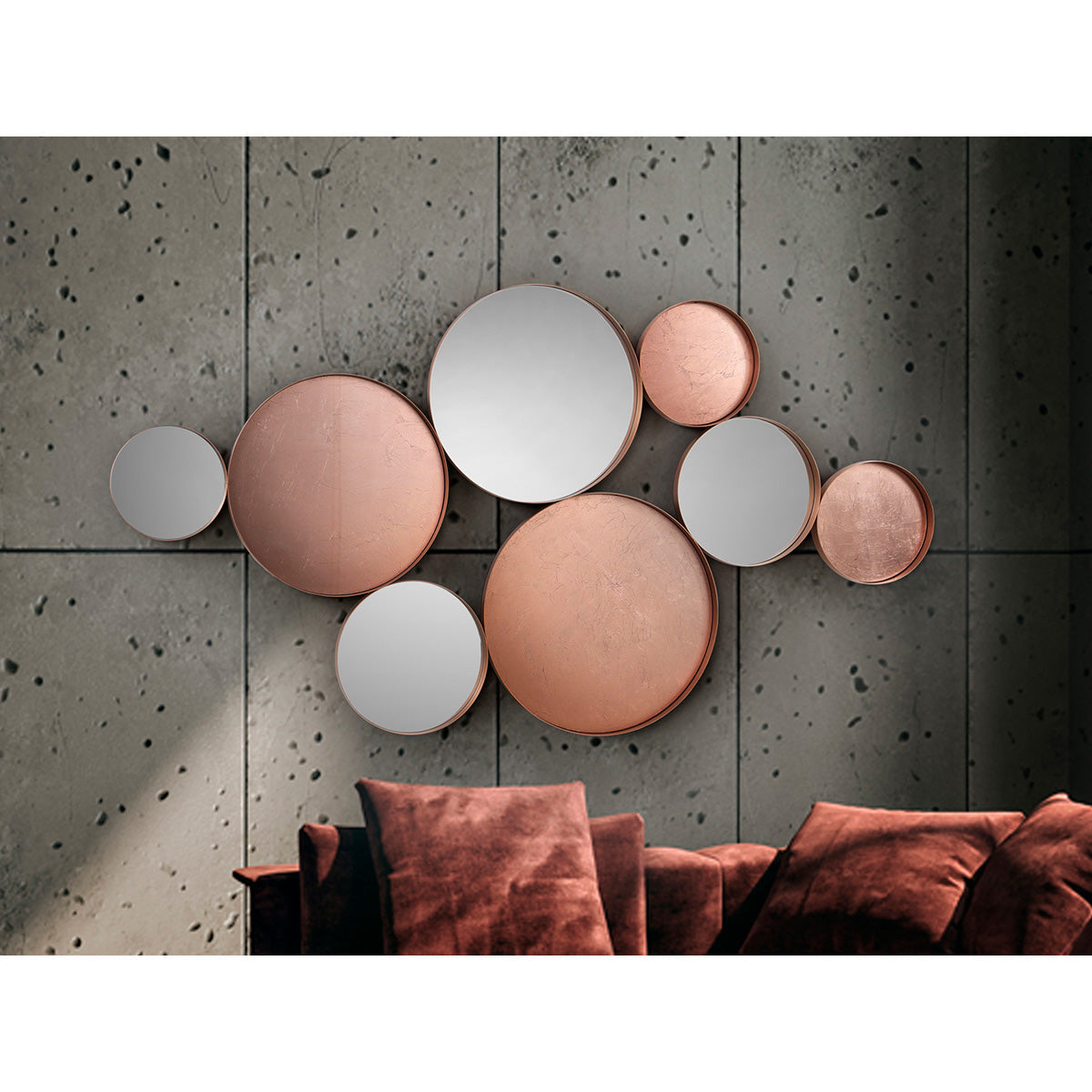 MALMO - OGLINDA AUR ROZ 165x90