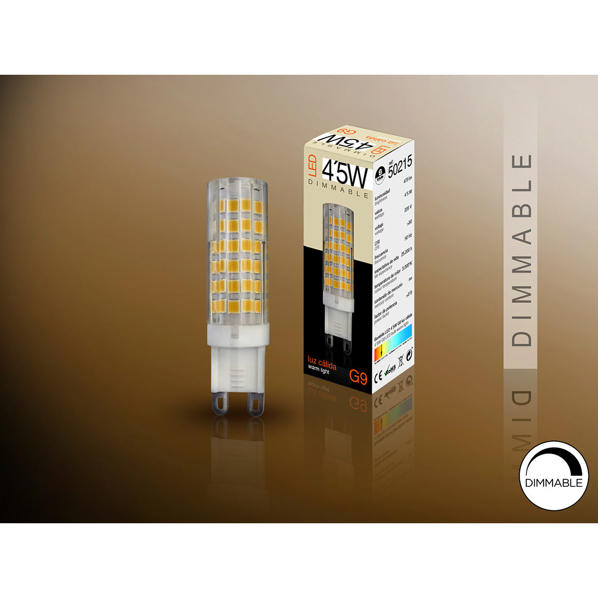 BEC LED G9 DIMABIL 3000K 4.5W