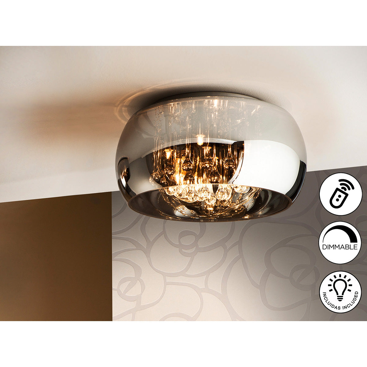 LAMPĂ DE TAVAN ARGOS 40 cm. CU INTENSITATE REGLABILĂ.