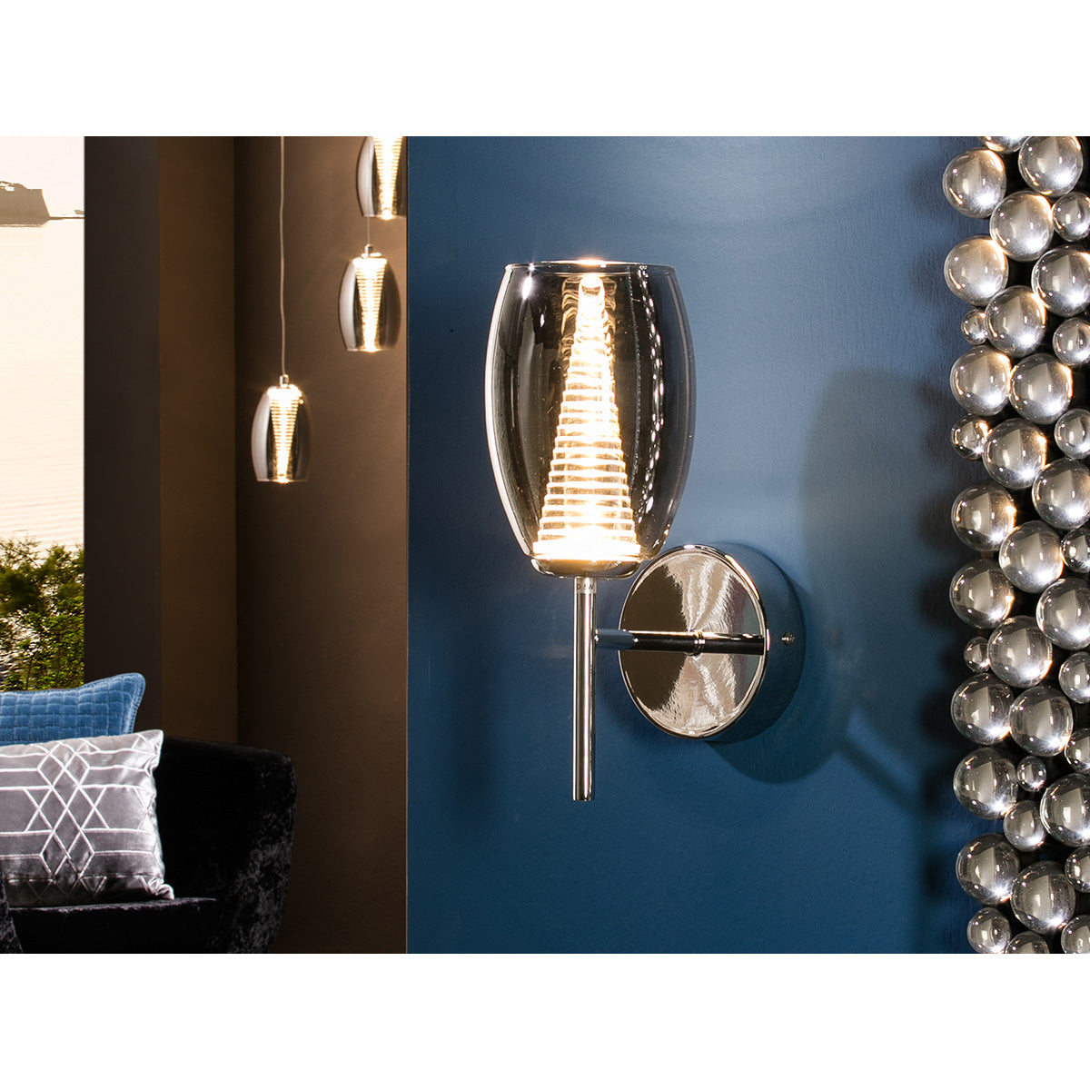 APLICAȚIE NEBULA 1L. LED, CROM