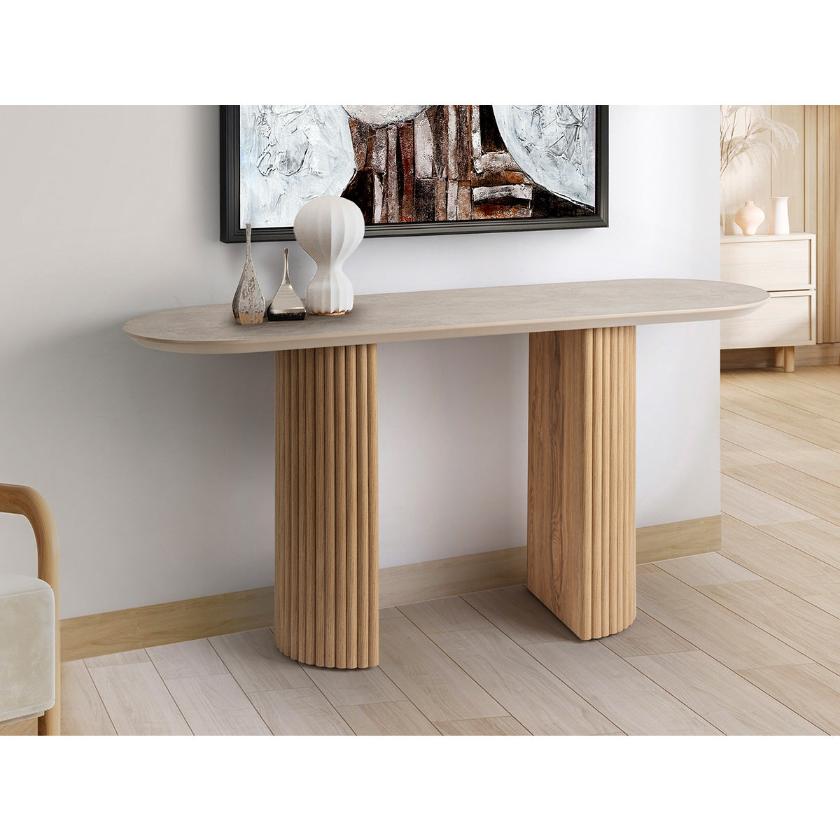 IRATI - CONSOLĂ - PIATRĂ/LEMN