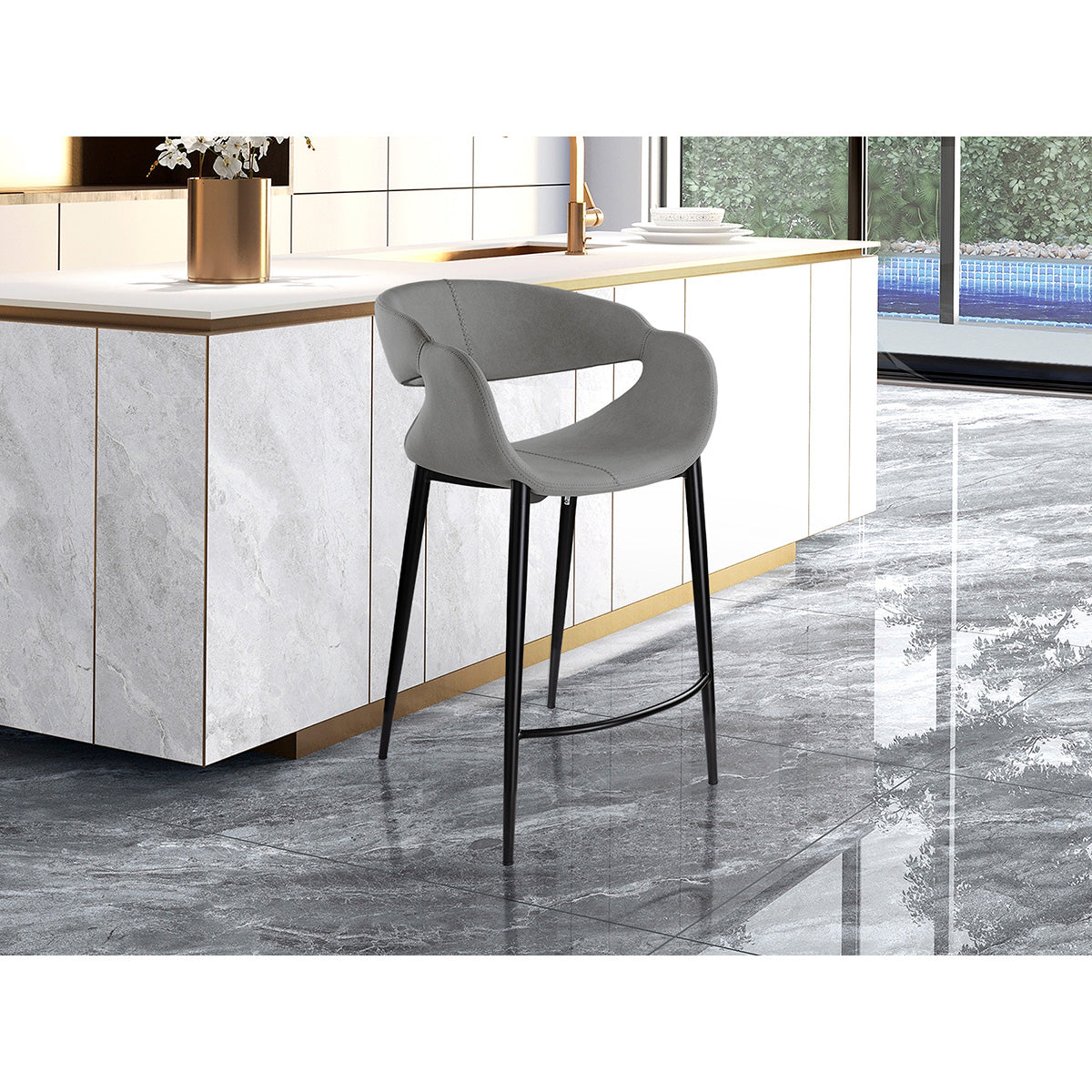 GIRO - SCAUN ÎNALT GRI DESCHIS-NEGRU