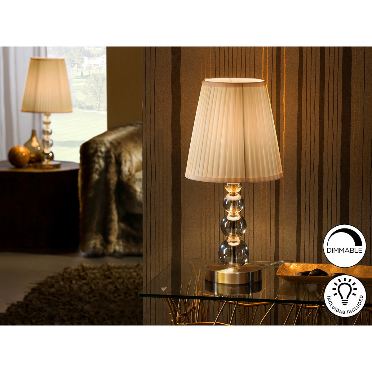 LAMPĂ DE MASĂ MICĂ MERCURY, ȘAMPANIE, 1