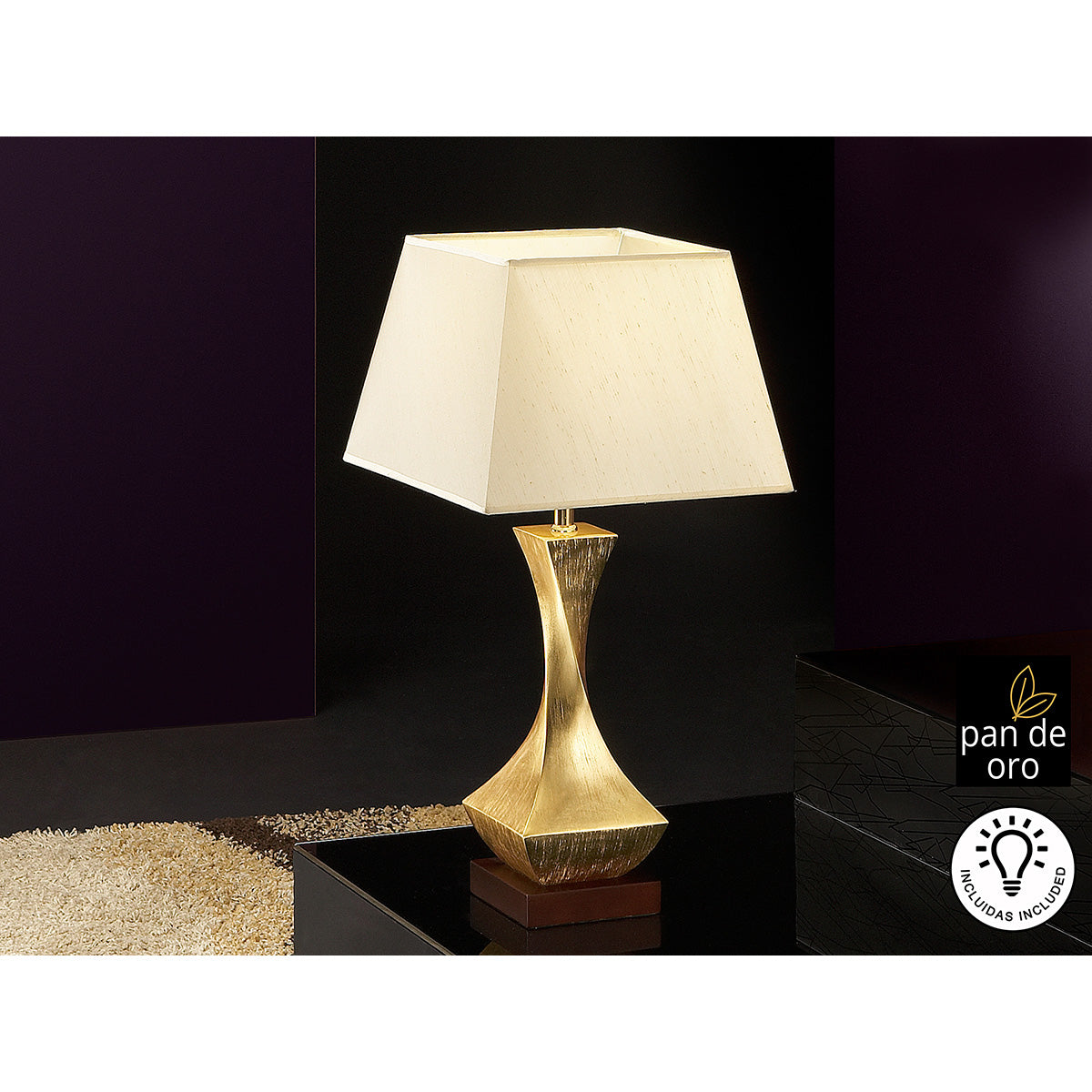 LAMPĂ DE MASĂ MICĂ DECO, AURĂ, 1L.