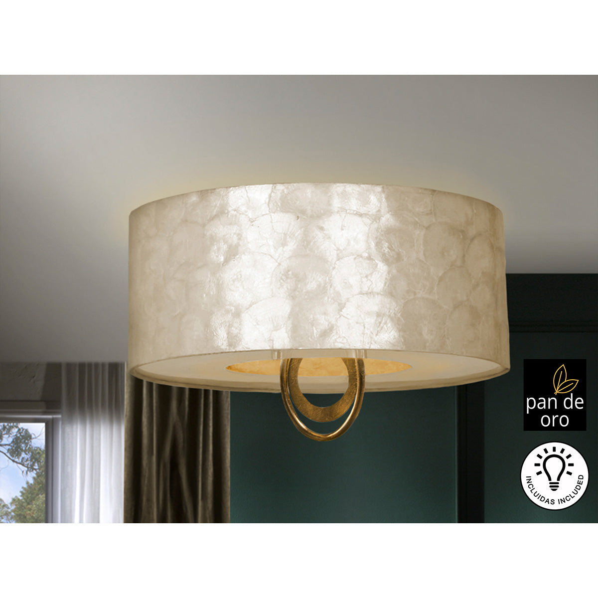 LAMPĂ DE TAVAN EDEN 4L. 55 cm, AUR