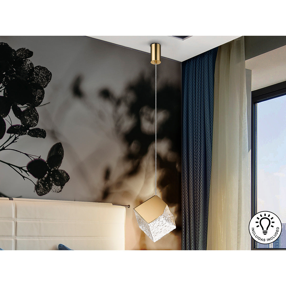 Lampă Priscila 1L., Aurie