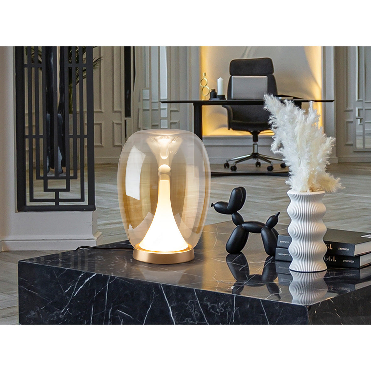 SUSPIRO - LAMPĂ DE MASĂ AURIT-CHIHLIMBAR