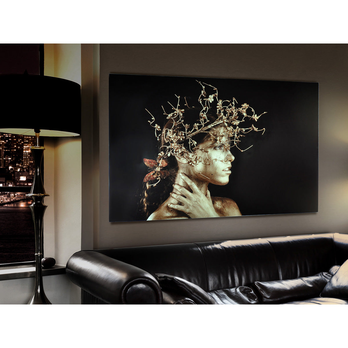 MUJER DORADA FOTOGRAFIE 150x100