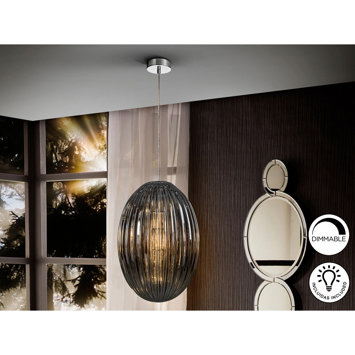 Lampă Ovila 1L. Fumat 30Ø