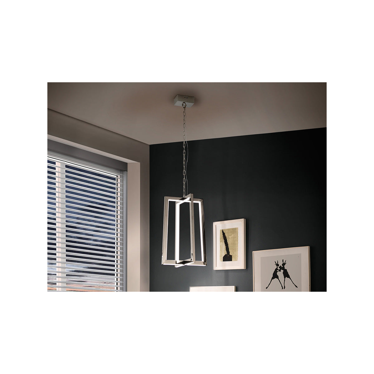 Lampă LED KUMA, oțel inoxidabil