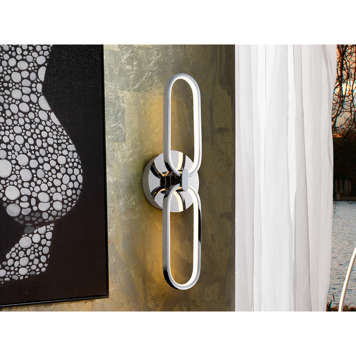 APLICAȚIE LED COLETTE 2L., CROM